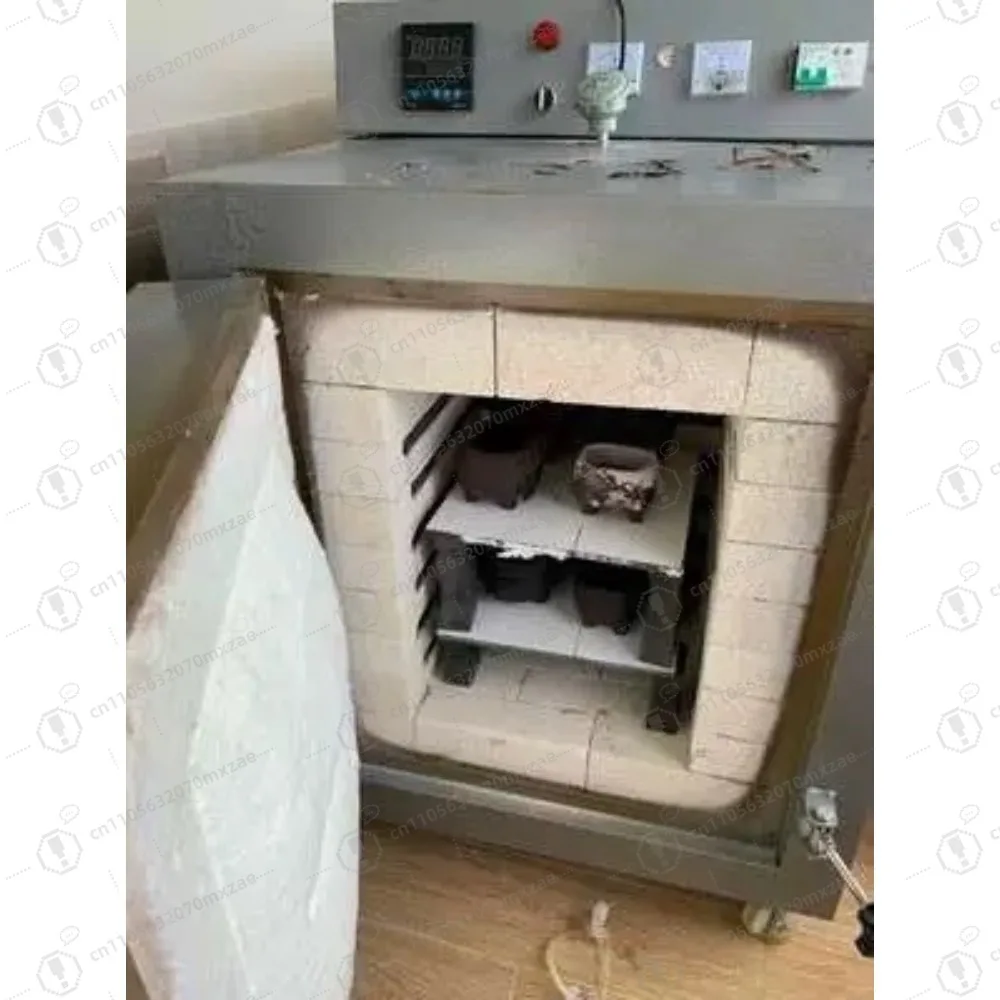 فرن التلبد الكهربائي 4000 واط فرن كهربائي 1300 ℃ فرن دثر مغلق للمختبر، فرن درجة حرارة عالية للمختبر المغلق #1