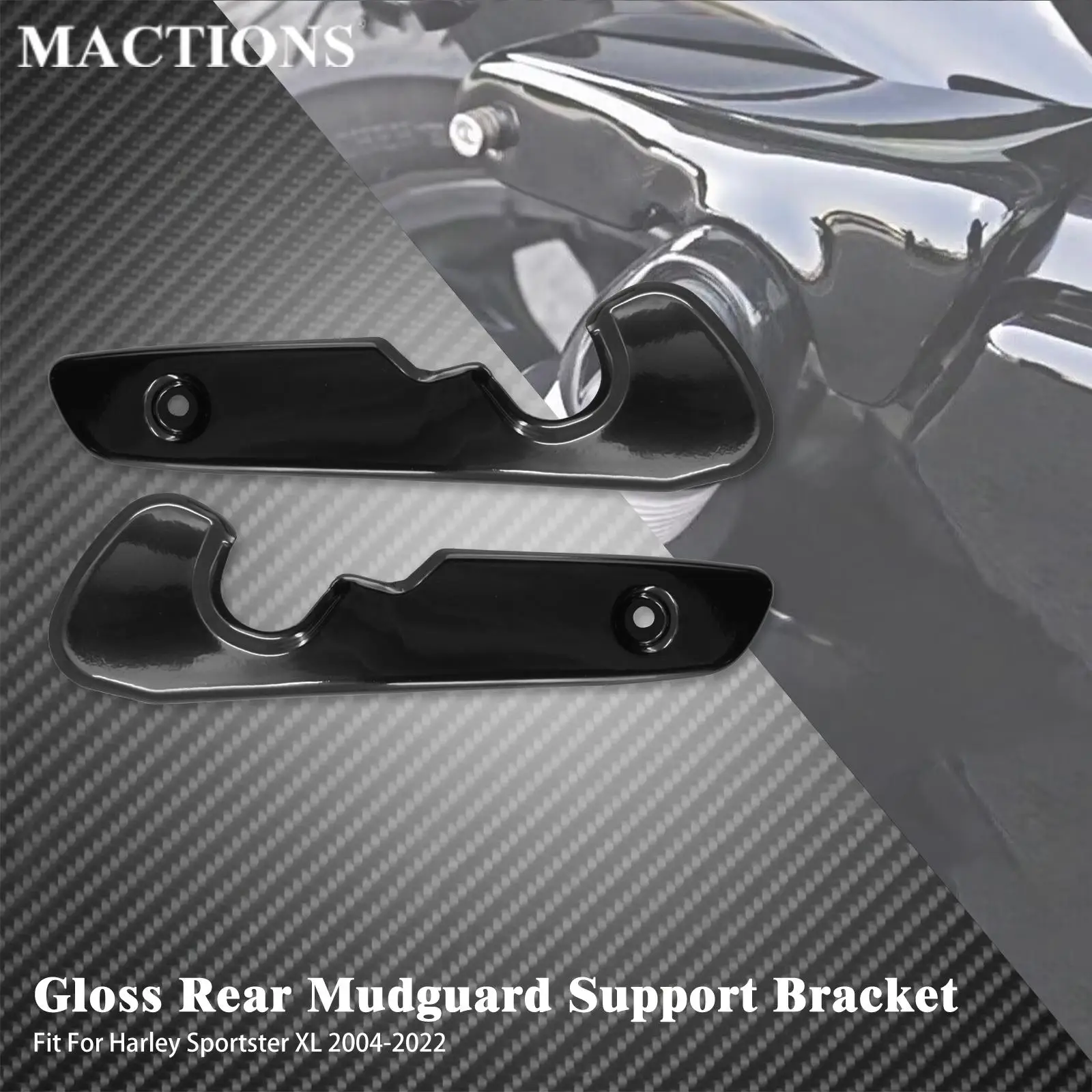 

Motorcycle Rear Fender Mudguard Support Bracket Turn Signal Struts Gloss Matte Black For Harley Sportster XL 883 1200 2004-2020