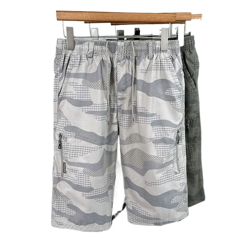 

Men's Cargo Shorts New Summer Breathable 100% Cotton Thin 7-Point Pants Sports Casual Minimalist Style Comfortable Daily Shorts