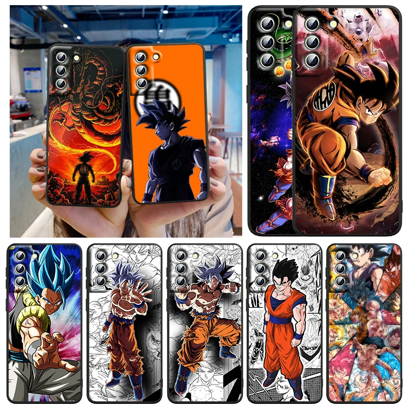 Japanese Art D-Dragon Ball Z For Samsung Galaxy S24 S23 S22 S21 S20 FE S10 S10E Plus Ultra Pro Lite 5G Black Phone Case