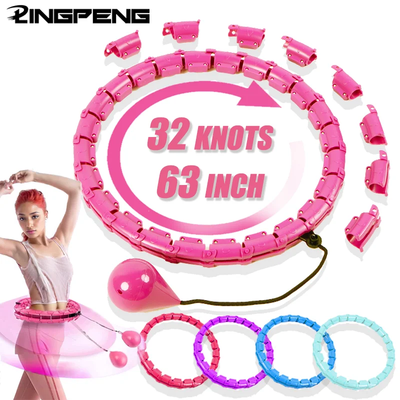 Aros de ejercicio con peso ajustable para adultos, ejercicio inteligente de talla grande, nudos desmontables, equipo de Fitness para bajar de peso