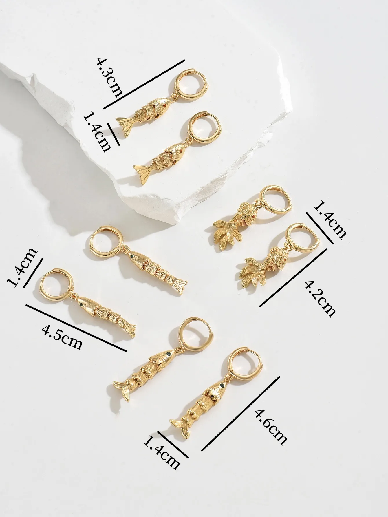 أقراط السمكة النيقة الرمزية والأناقة للأزياء الأمامية للنساء 2026