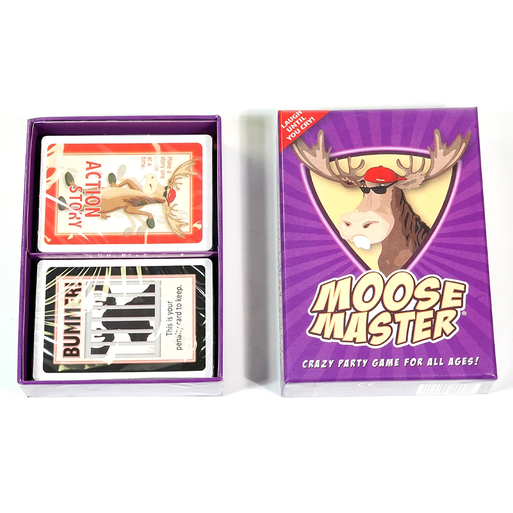 Moose Master Card Game Laugh Until You Cry or Pee Your Pants Fun Your Cheeks Will Hurt from Smiling and Laughing