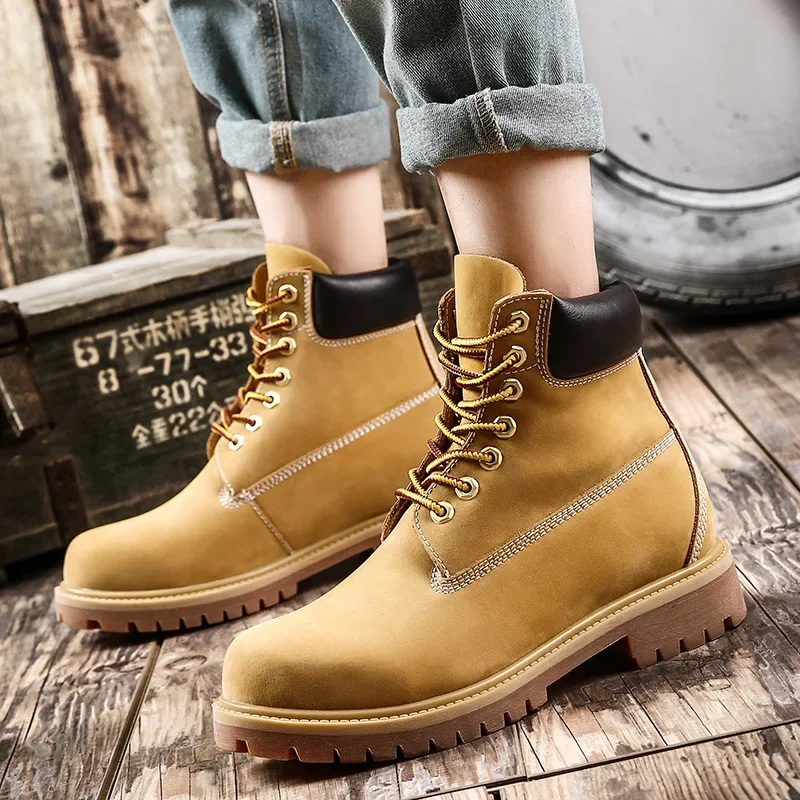 Anti-slip Rubber Special Engineering Brown Non Slip Oil Resistance Mcdonald's Work Safety Shoes for Men Zapatos Hombre