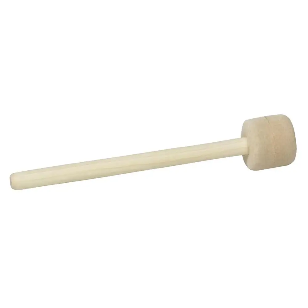 1pc Wool Felt Head Drum Sticks Band Performances Marching Drum Drum Wooden Mallet Non-Slip Wood Handle Wooden Drum Hammer