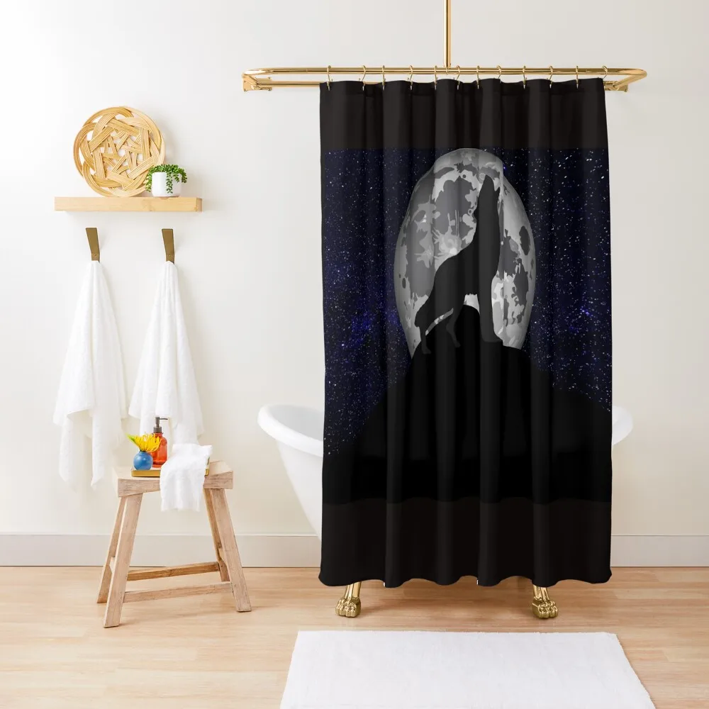 

Wolf Moonlight Howl Shower Curtain Bathroom Accessorys Shower Curtain For Bathroom Set