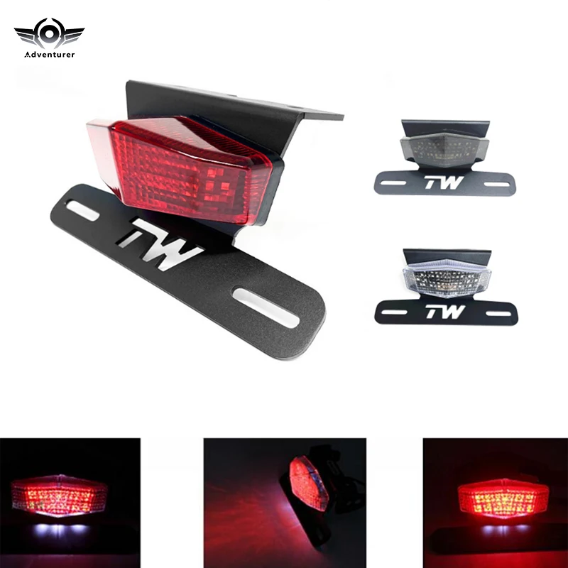 

For YAMAHA TW200 TW 200 1989 - 2022 Motorcycle Tail Tidy Fender Eliminator LED Tail Brake Light License Plate Frame Accessories