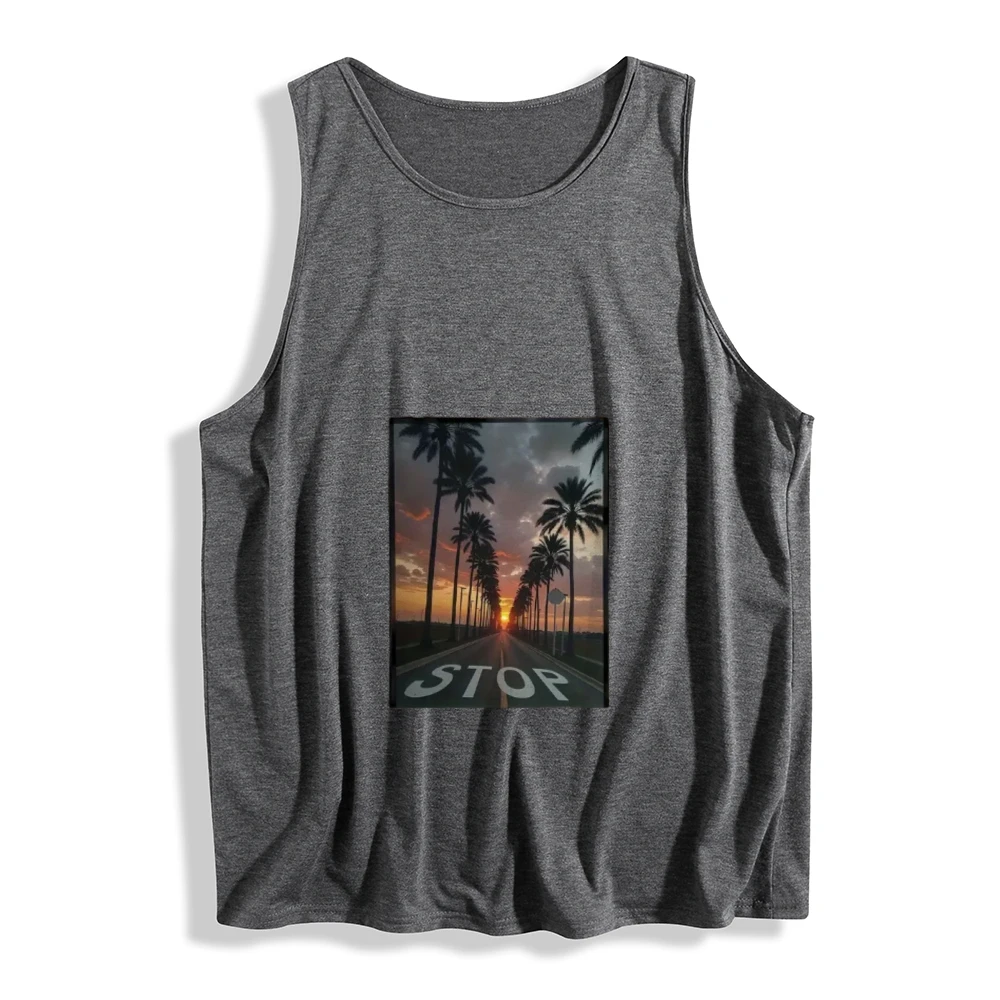 ผู้หญิงฤดูร้อน Tank Top เสื้อกั๊ก Tank Top ผู้หญิงเสื้อแขนกุดเสื้อผ้าออกกําลังกายชายเสื้อแผนที่ภาพกราฟิก