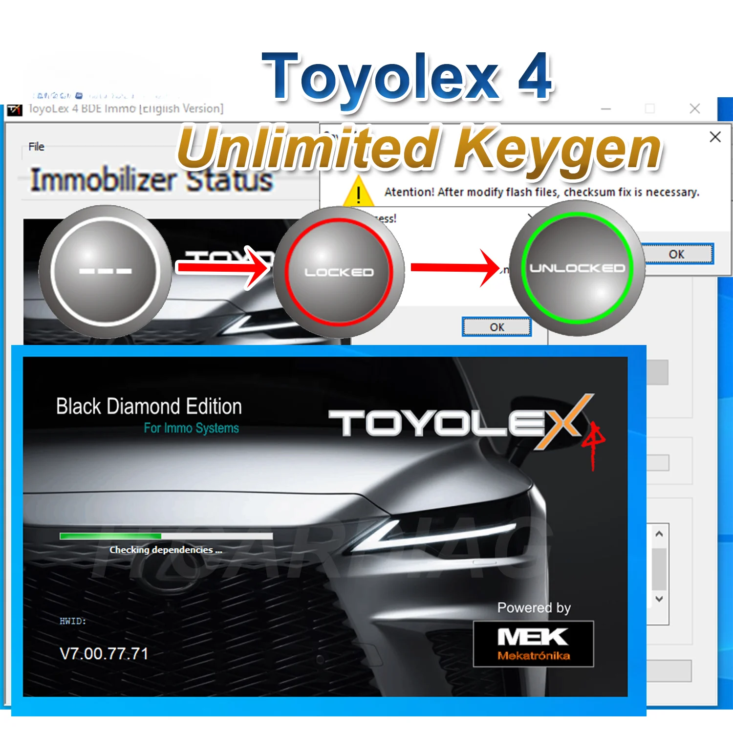 

Unlimited Keygen Toyolex4 Toyolex 4 for Denso for Lexus Mascheramento Car DTC Disable SoftwareTool PK Toyolex3 Toyolex 3