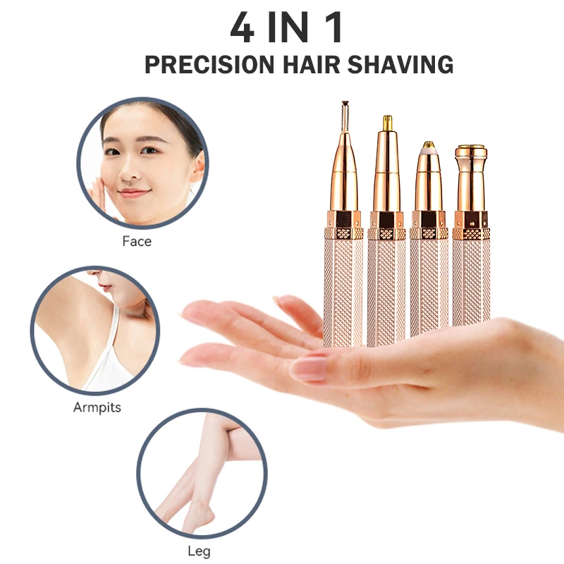 

Electric Shaver Safety Razor Eyebrow Trimmer Facial Hair Removal Remover Epilator Women Painless Shaving Ladies Bikini Depilator