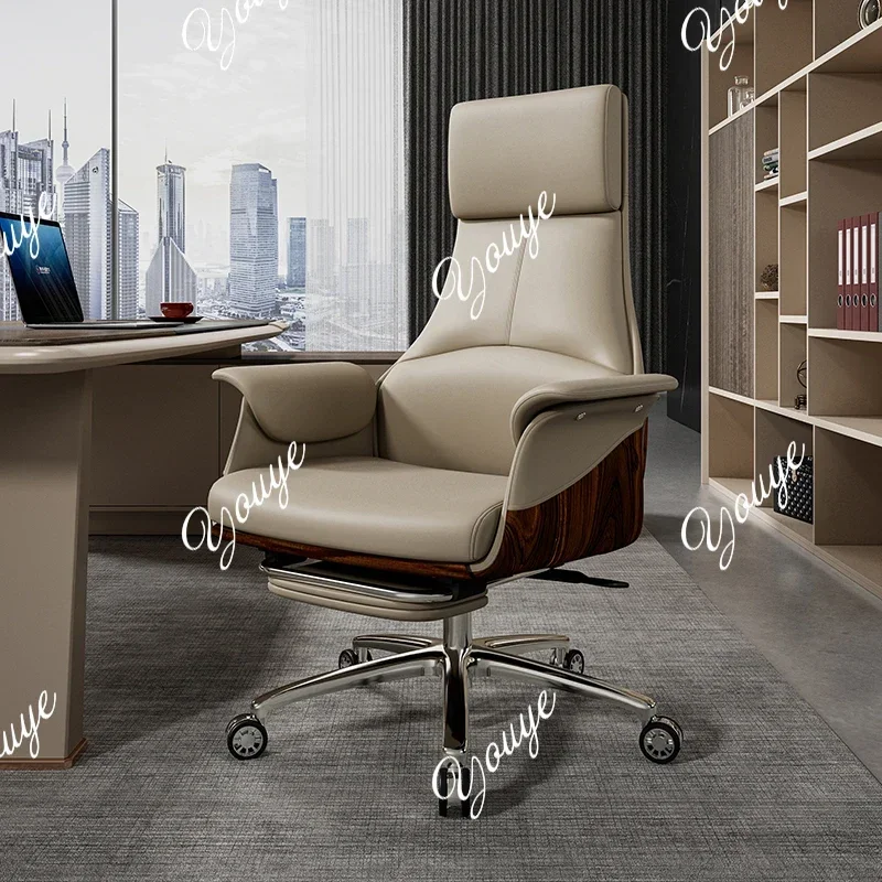 L-J Boss Chair Lift Swivel Chair Office Chair Reclining Computer Home Study Seat Wear-resistant And Comfortable Large Class