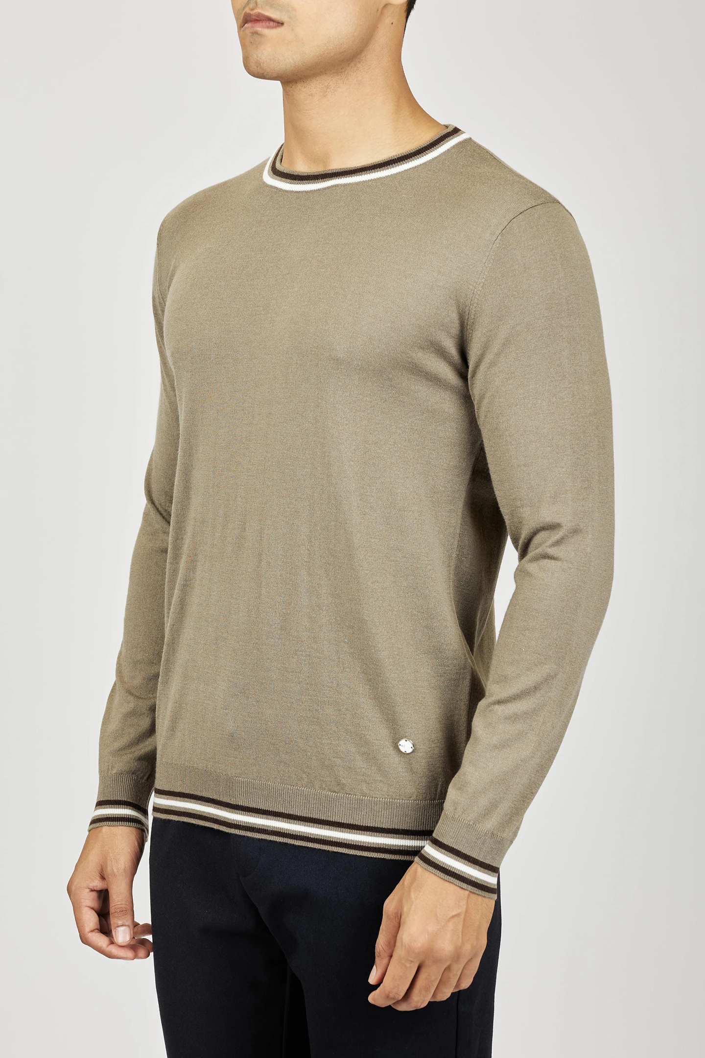 

OECHSLI кашемировый мужской свитер, новинка 2025, теплый, с длинными рукавами, прямой деловой вязаный эластичный свитер с круглым вырезом, качественный, большой размер M-4XL