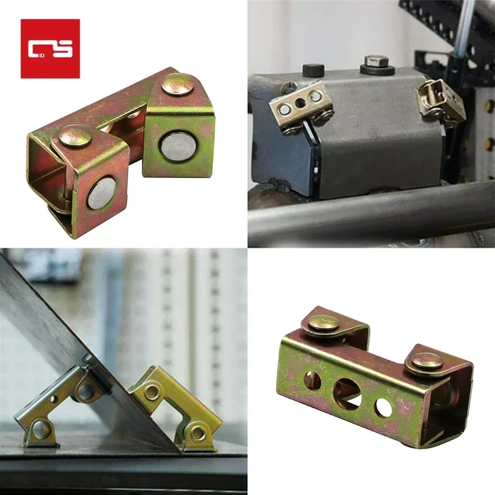 Magnetic V-type Clamps V-shaped Magnetic Welding Holder Welding Clip Fixture Adjustable V-Pads Strong Hand Tool Welding Holder