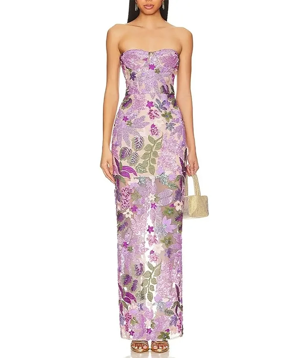 Рисунок 3 - Без бретелек с вышивкой и блестками