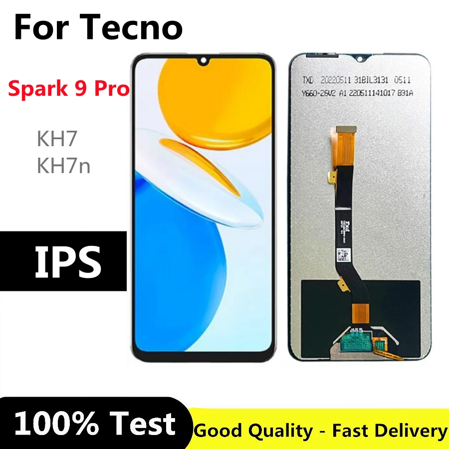 

6.6inch For Tecno Spark 9 Pro KH7 KH7N LCD Display Touch Screen Digitizer Replacement For Tecno KH7/Spark 9 Pro LCD