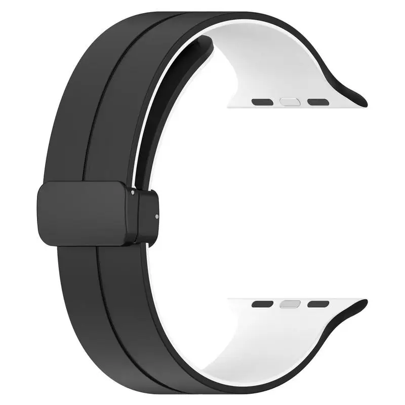 Correa elástica de silicona suave Compatible con IWatch Series, 38mm, 40mm, 41mm, 42mm, 44mm, 45mm, 49mm