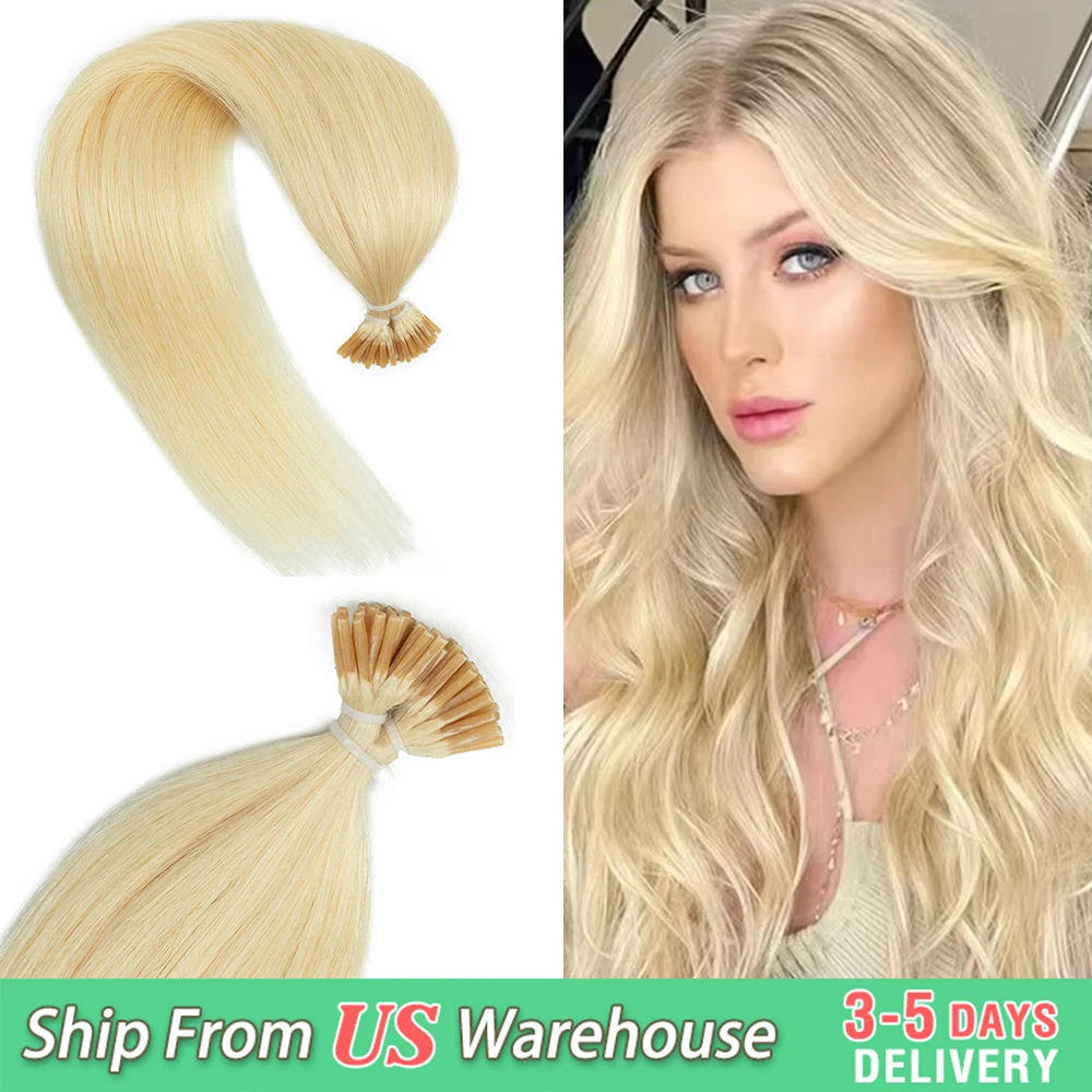 MRSHAIR I Tip Estensioni dei capelli umani Veri capelli umani Pre incollati Micro Perline Capsule per capelli Capsule Microlink Capelli 50 fili / pacco