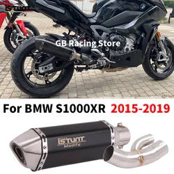 Slip On For BMW S1000XR S1000 XR 2015-2019 Motorcycle Exhaust System Escape Modified Middle Link Pipe Moto Muffler DB Killer