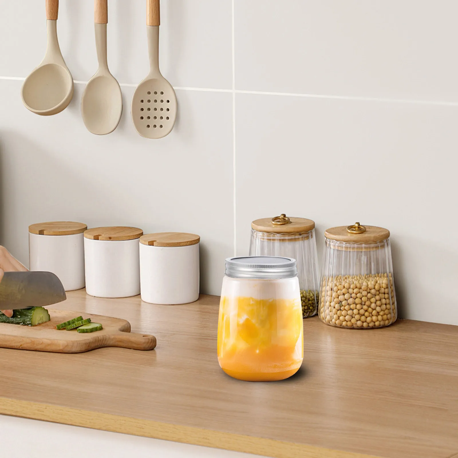 

1Set Mason Jar Lids Wide Mouth Leakproof Reusable Canning Lid for Food Storage Jam Juice Preservation Kitchen Accessories