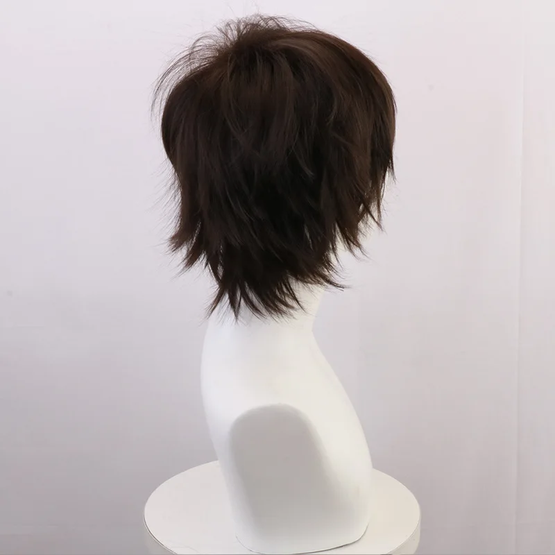 Japanese Anime "Haikyuu!!" And Iijima Tetsu's Anti-curl Li Xiaolang Brown Hair High-temperature Silk Rose Cosplay Wig