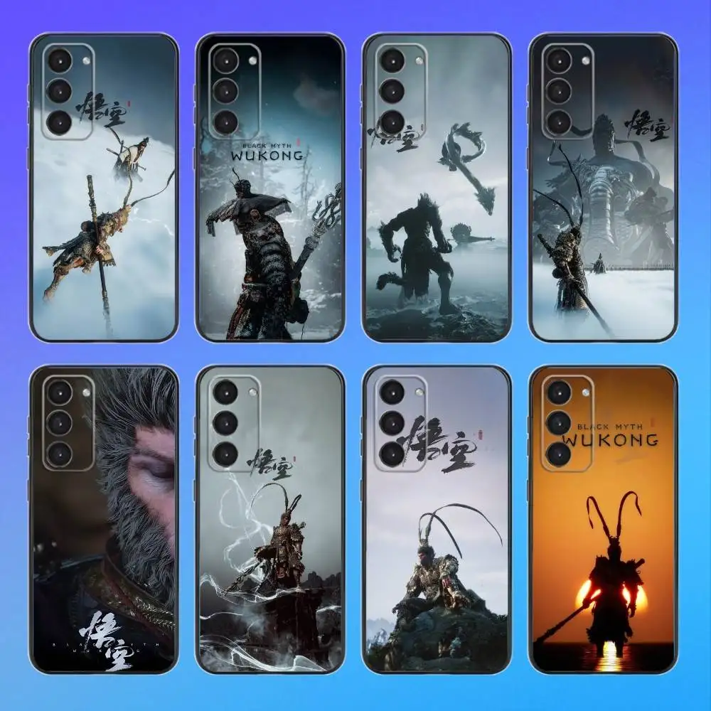 Funda de teléfono Blacks Myths W-Wu-Kong para Samsung A73,A72,A71,A70,A53,A52,A51 funda blanda negra