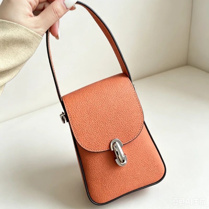 Top Layer Genuine Leather Women Phone Bag 2026 New Simple Handbag Multi Use Crossbody Mini Shoulder Purse
