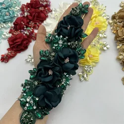 1 pz artigianato accessori 3d fiore cucito materiali natalizi per fai da te