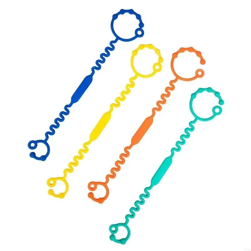 

K8GF Upgrades Silicone Baby Toy Leashes Stretchable & Safe Toy Security Straps Secure Straps Pacifiers On Strollers & Chairs