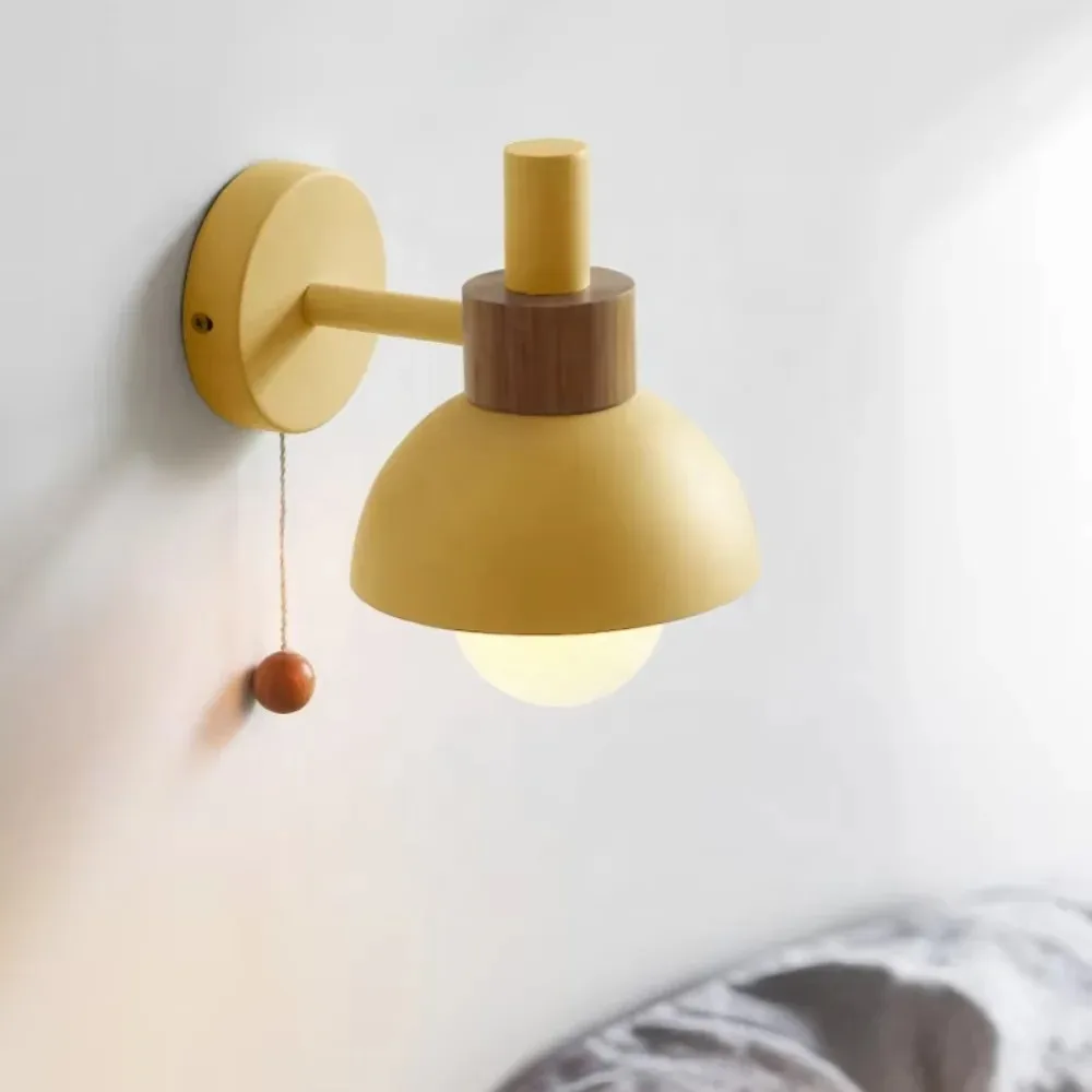 

Minimally Designed LED Zipper Switch E27 Wall Lamp Bedroom Bedside Lamp Living Room Hallway Dining Room Decoration Lighting