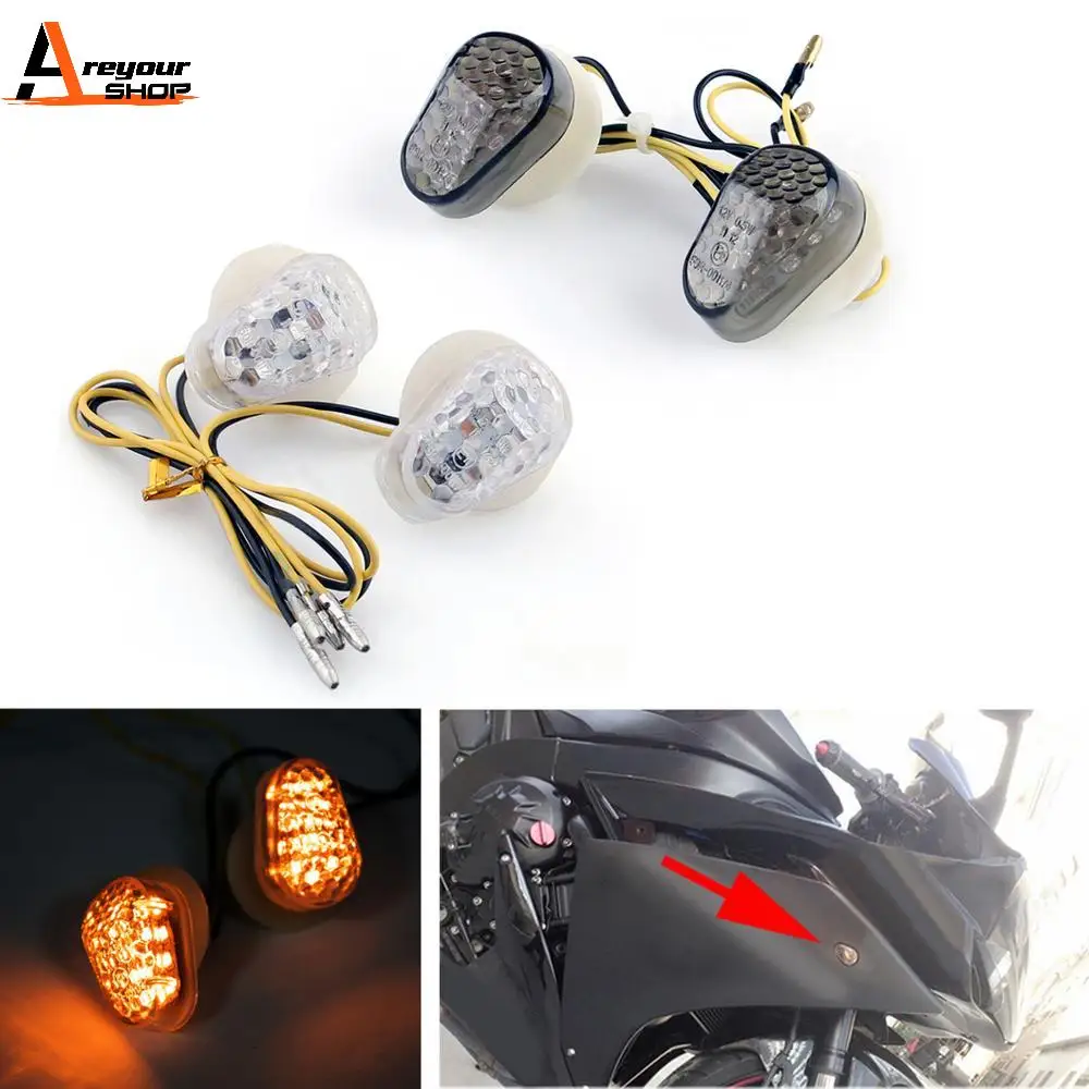 

Areyourshop For Yamaha FZ1 2006-13 FZ6 2004-13 R1 2002-13 Turn Signals Indicator Lights Motorcycle Lighting Light