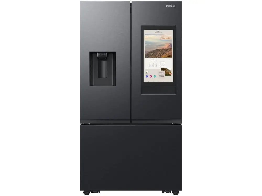 Geladeira/Refrigerador Samsung Smart Frost Free Inox French Door Preto 564L com Dispenser de Água e Gelo RF27CG591 - 110V