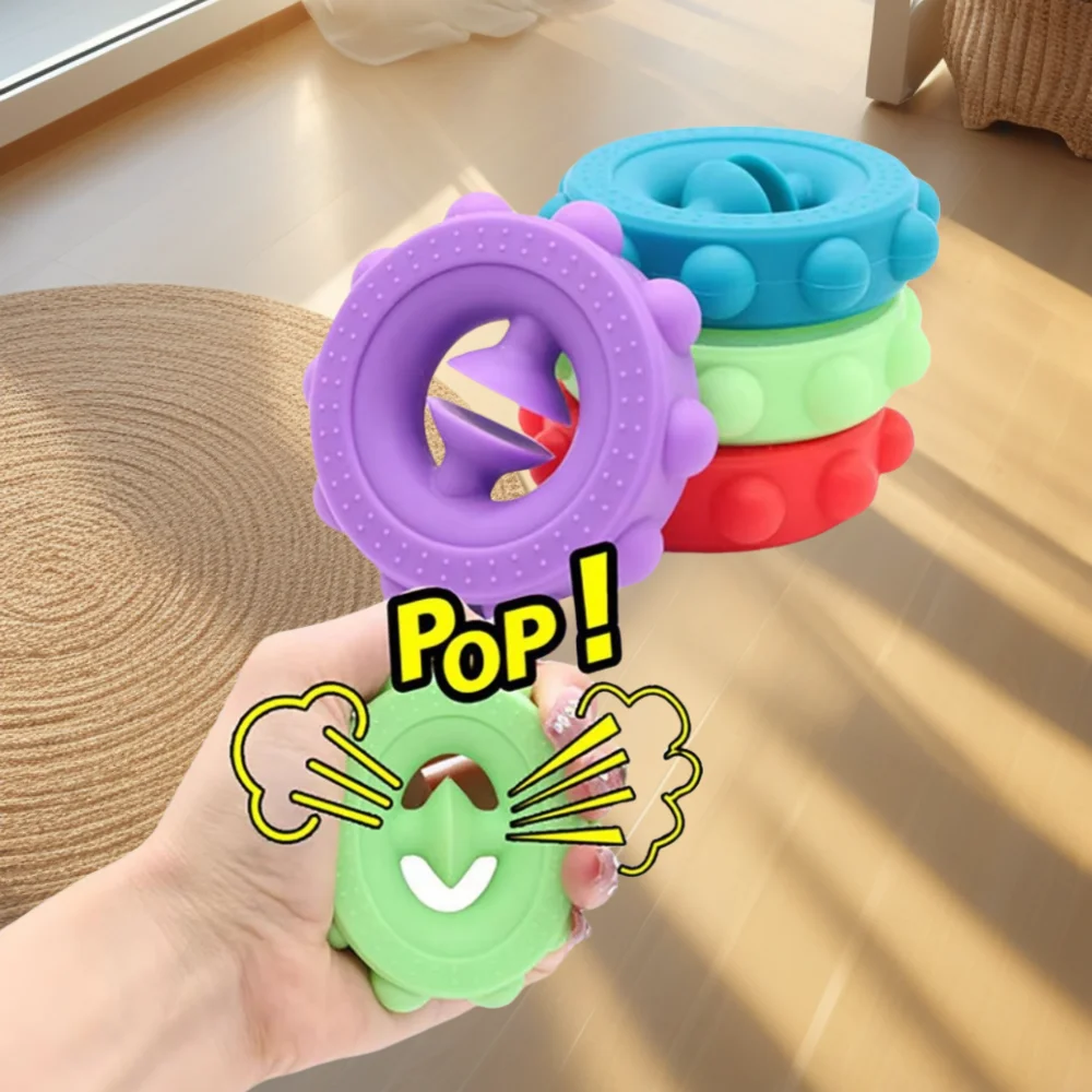 Environmentally Friendly Silicone Finger Hand Grip Relief Stress Fidget Toy Adult Child Simple Dimple Stress Silicone Toys