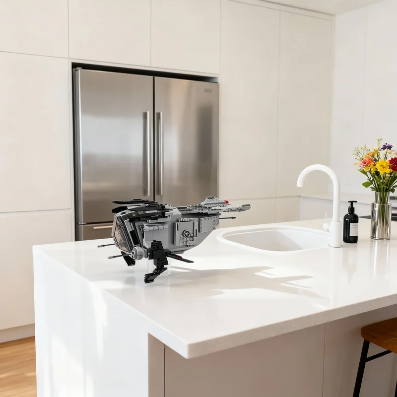 

Набор из 535 деталей: Модель имперского военного корабля MOC Rebel Star Battle, строительные блоки, настольный декор, маленький декор, модель для домашнего декора, подарок