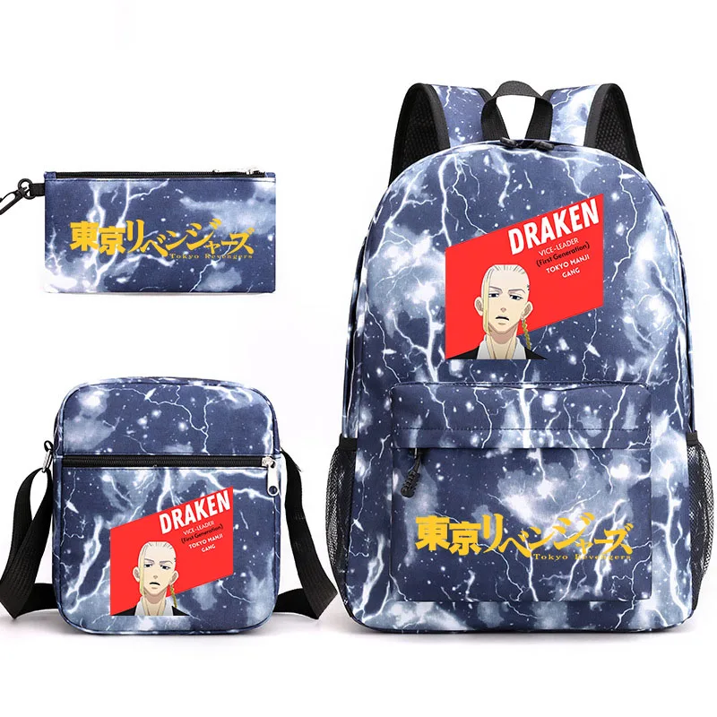 Tokyo Revengers Leisure Bags Boys Girls Bags Backpacks Teen Student School Bags Anime Printing Bags Outdoor Travel Bags