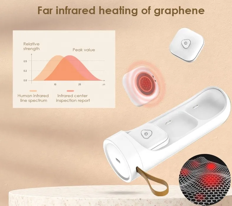 Small And Portable Comes With Charging Cable Graphene Heats Up Moxibustion Instrument Body Care Products Body Massager