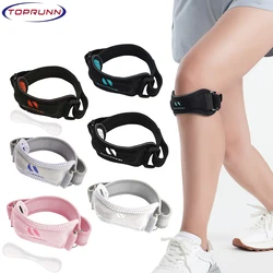 1pc 조정 가능한 슬개골 무릎 힘줄 스트랩 Kneepad 지원 전문 보호대 패드 블랙 Keenpads 벨트 스포츠 무릎 받침대
