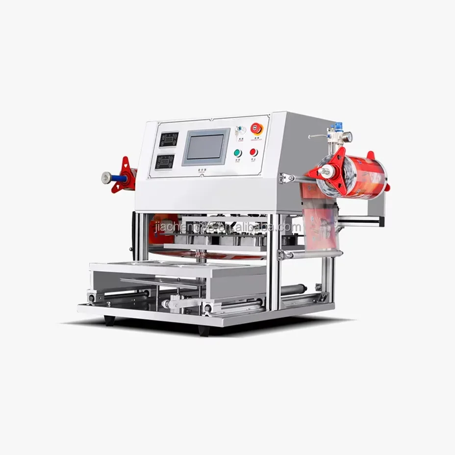 Automatic Nitrogen Filling Sealing Machine Duck Seafood Lunch Boxes Fresh-Keeper Takeaway Packaging Plastic Packaging Machine