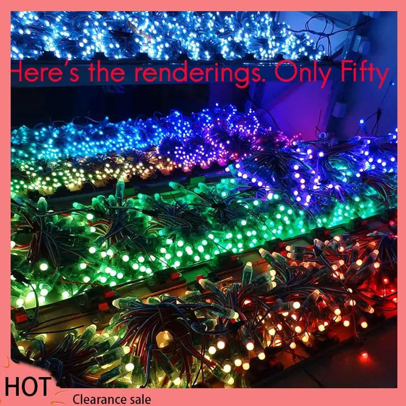 

A88Z 400Pcs WS2811 LED Pixel Light String Advertising Pouring Waterproof Full Color Perforated Light 12Mm DC 5V