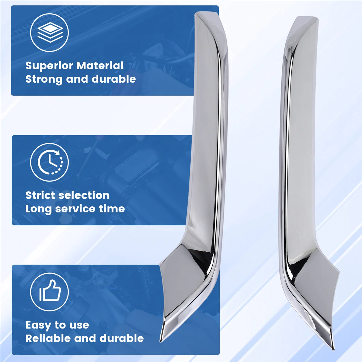 # 혼다 HRV HR-V 베젤 2021 2022 (실버) 용 104R 자동차 크롬 프론트 범퍼 하단 그릴 트림 스트립 안개등 커버 트림