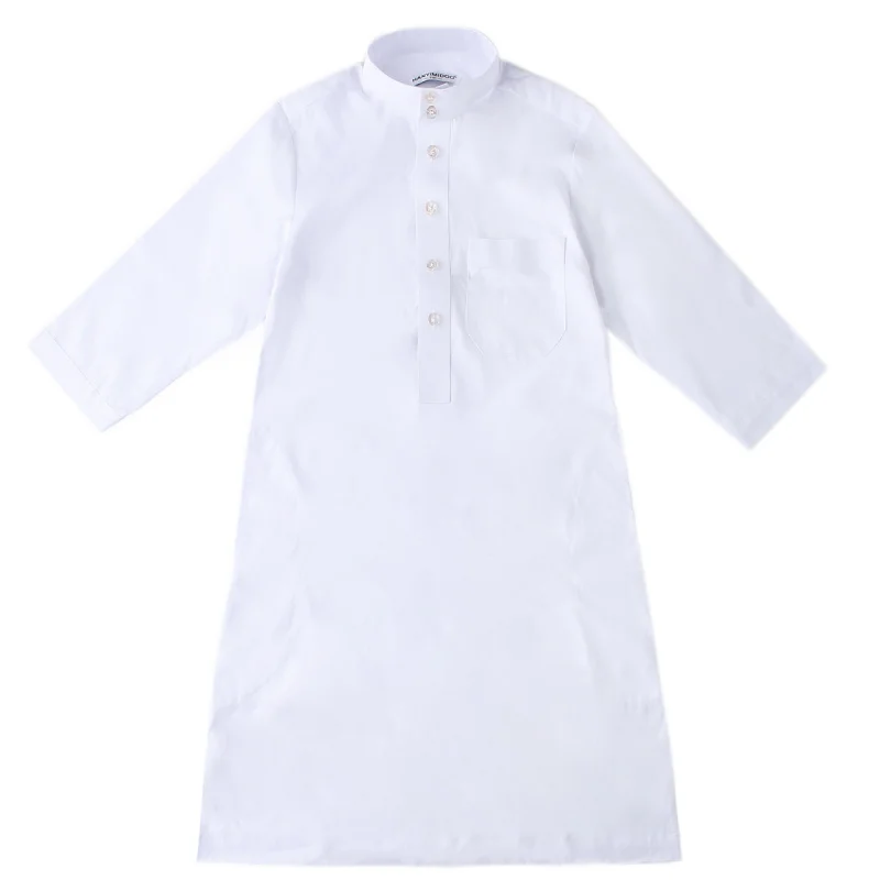 Jongens Kids Moslim Mode Dubai Arabic Saudi Lange Mouw Kleding Midden-Oosten Kebaya Kaftan Kaftan Kalkoen Gebed Kleding Abaya