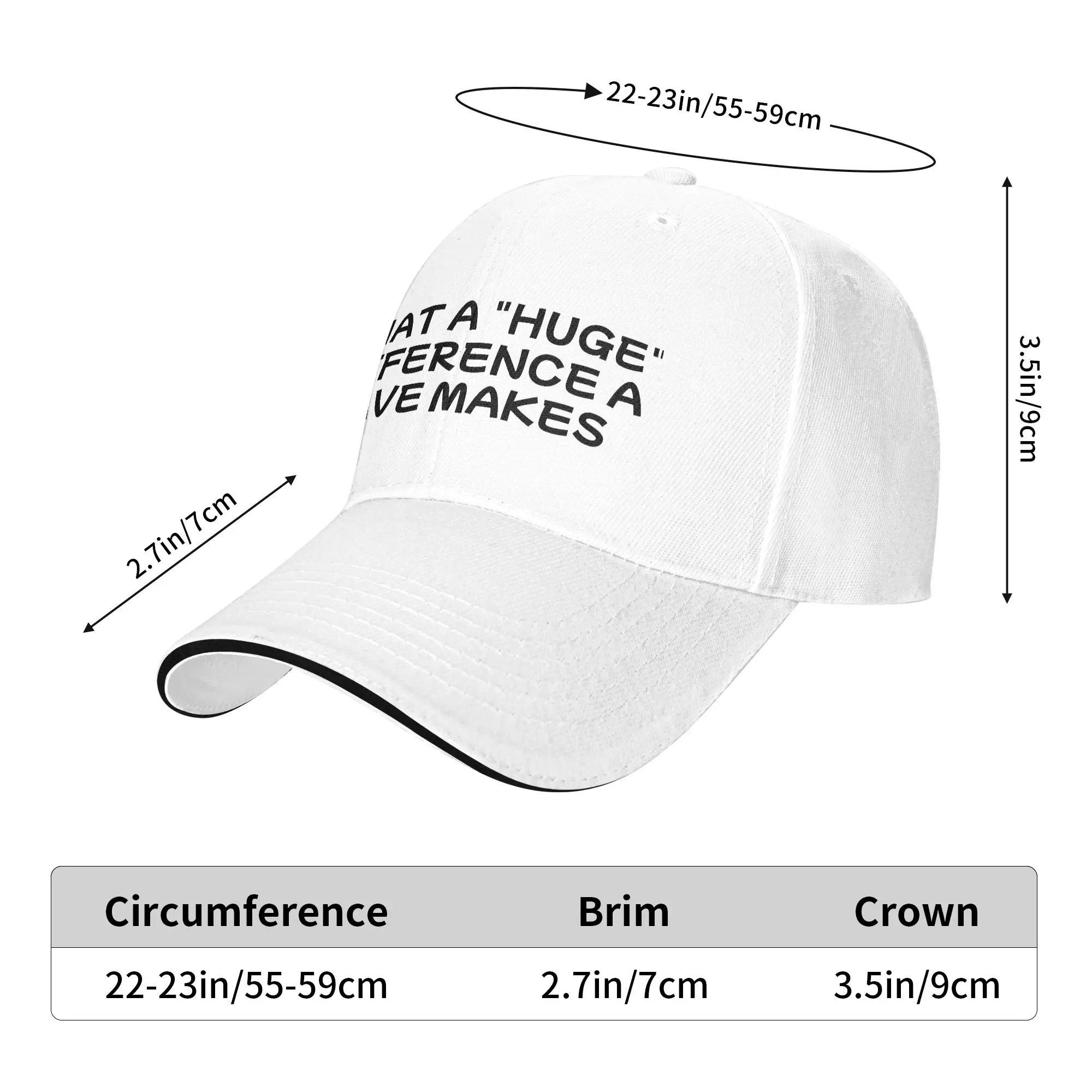 Summer Casual Baseball Cap What A Difference A Dave Makes Hunting Camping Trucker Hat For Men Adult Sun Visor Snapback Cap