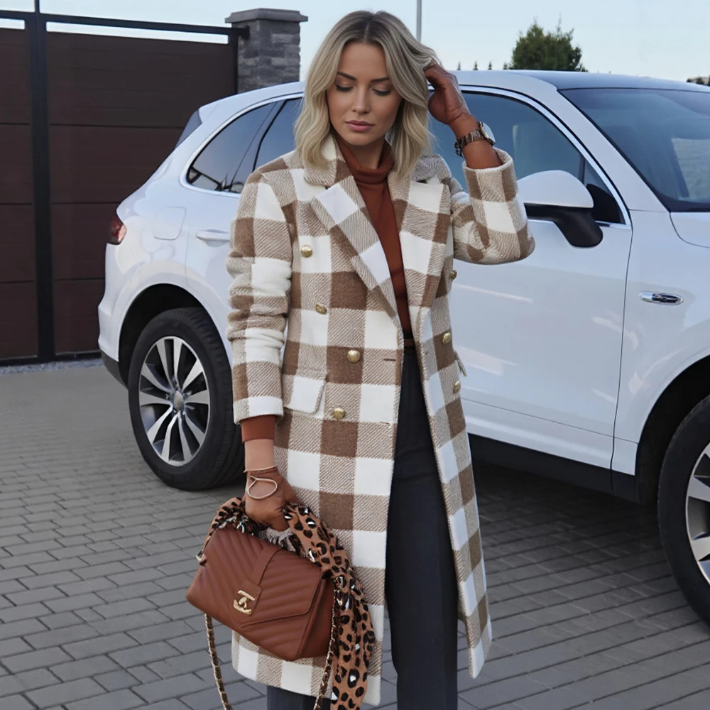 

Casual Plush Coat Spring Dress Autumn Fashion Decor-Free Comfortable Women's Outerwear For Casual Occasions