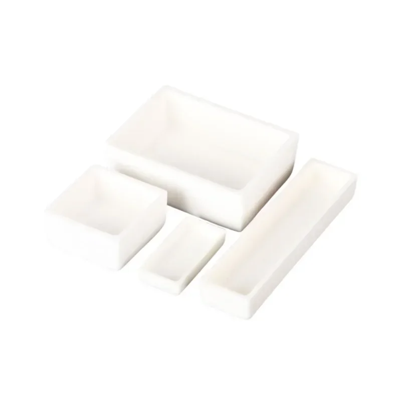 1PC square 99% crucible alumina corundum crucible/experimental electric furnace tube furnace sintering combustion boat