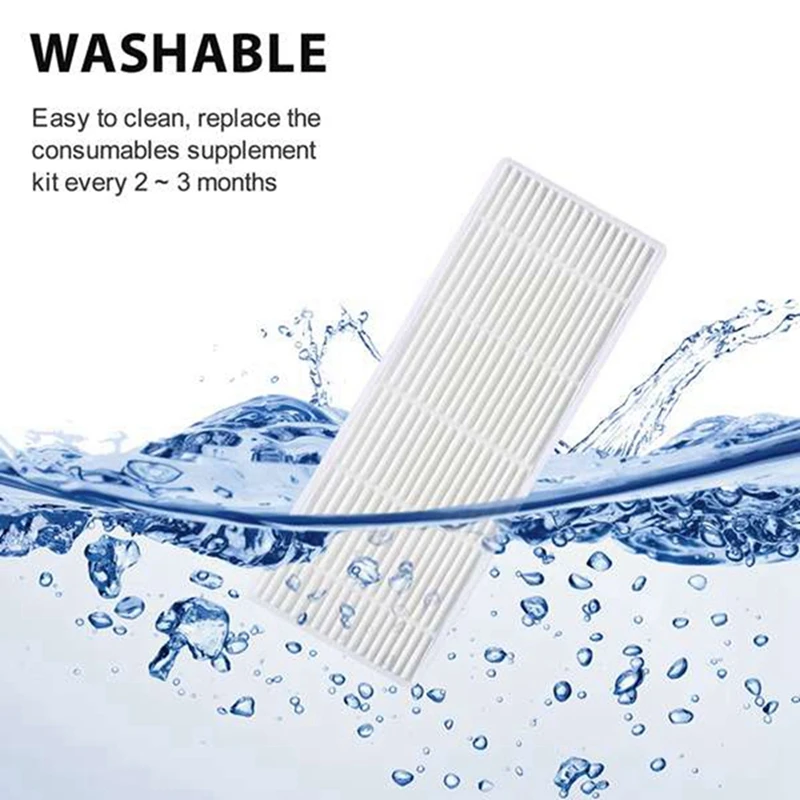 Main Brush HEPA Filter Side Brush Replacement Accessories For Ilife A4 A4S A40 Robotic Vacuum Cleaner For Ecovacs CEN550