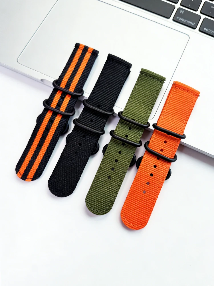 Watch straps 20mm and 22mm, nylon straps For Samsung Galaxy Watch 7/6/5/4/3 Adjustable straps For Samsung Galaxy Watch