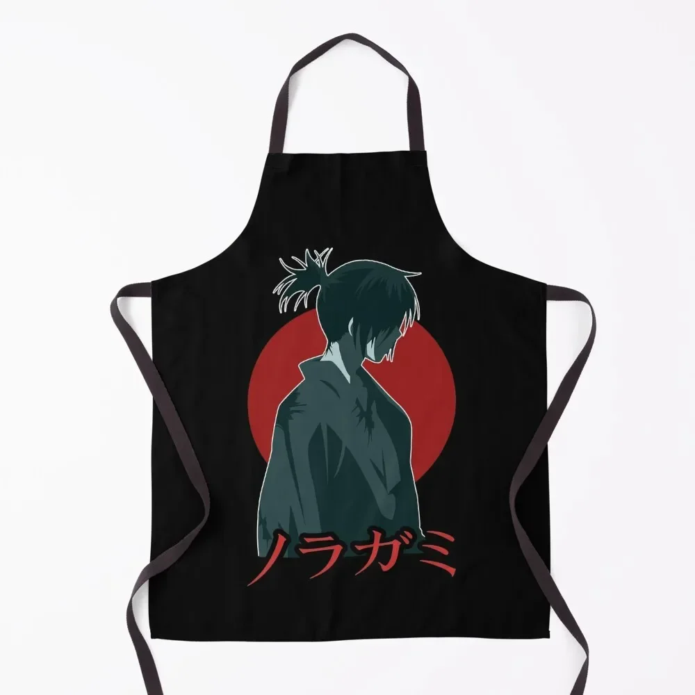 moon anime noragami art gift for fans Apron House Things For Home And Kitchen for women with pocket Apron