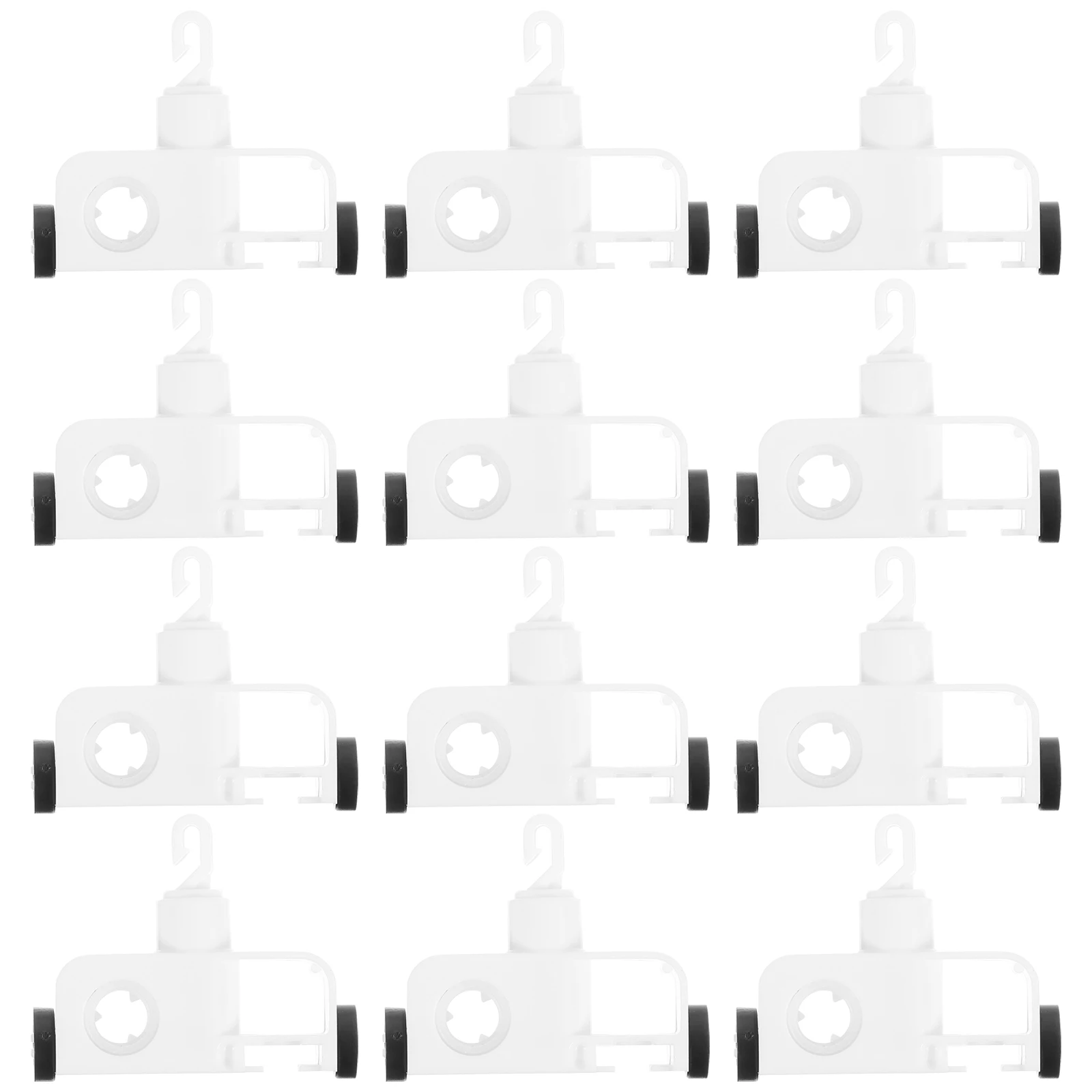 12 قطعة حاملات عمودية بديلة ناعمة صامتة شديدة التحمل منزلق لغرفة النوم وغرفة المعيشة والمكتب ونافذة المدرسة أعمى