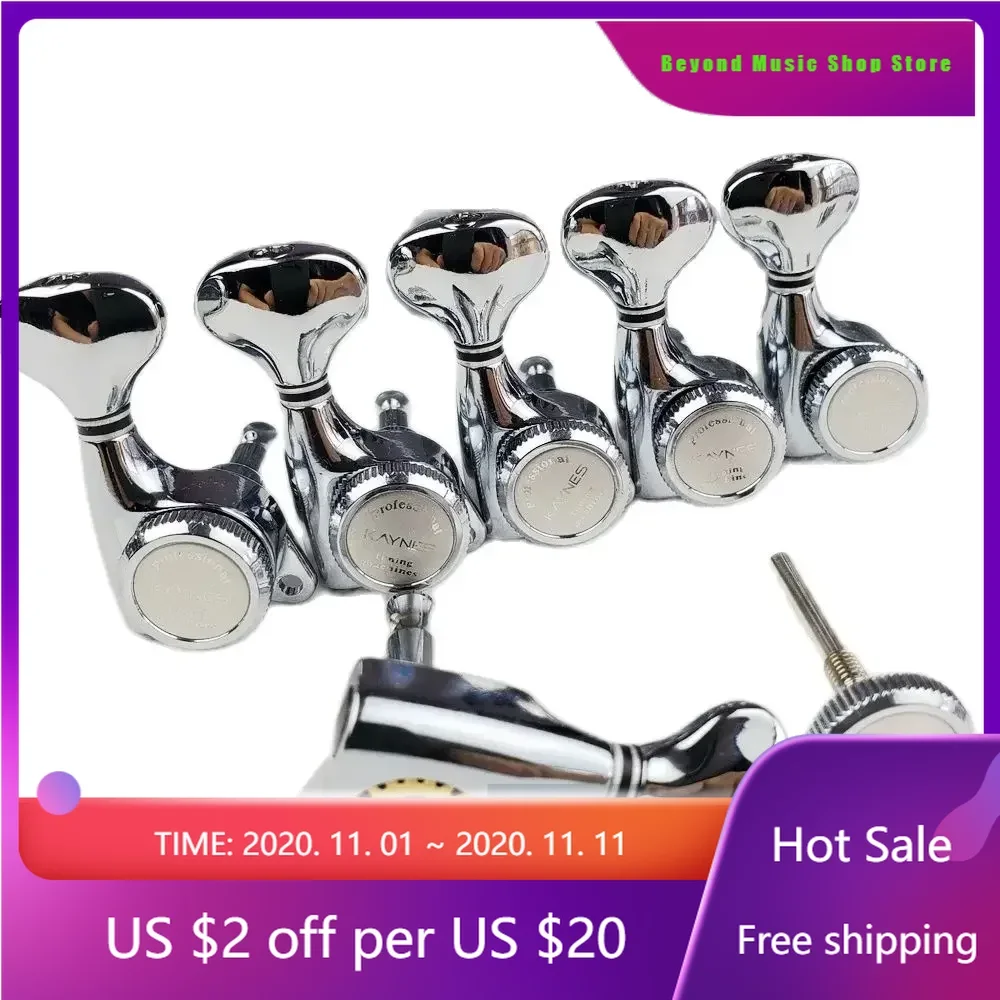 

Beyond Music Shop Store-1 Set Guitar Locking Tuners Electric Guitar Machine Heads Tuners Lock String Tuning Pegs DJ334C