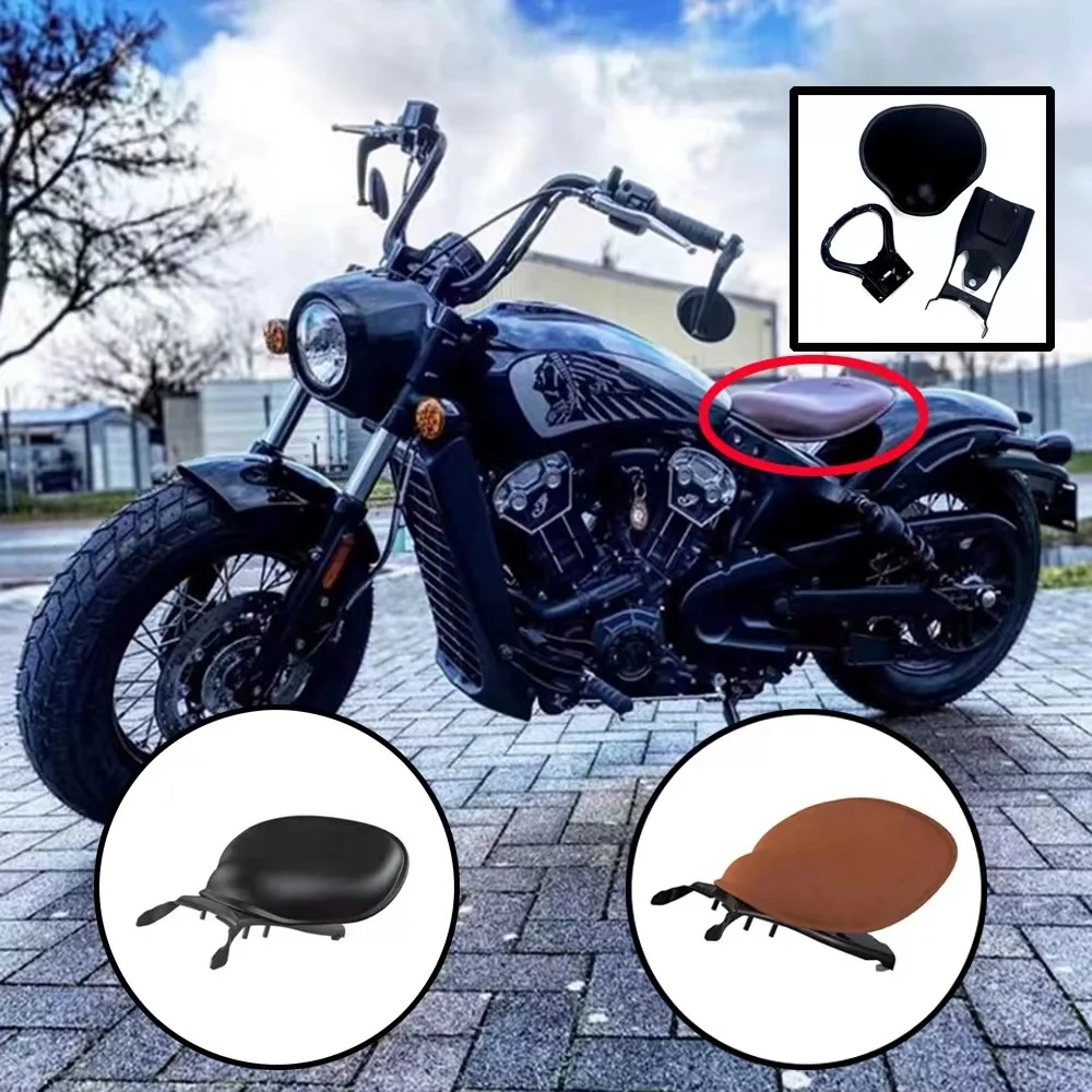 Motorcycle Seat Cushion Suitable for Lndian Scout Scout Retro Spring Seat Scout Bobber Modified Saddle Cushion Single Seat Cushi