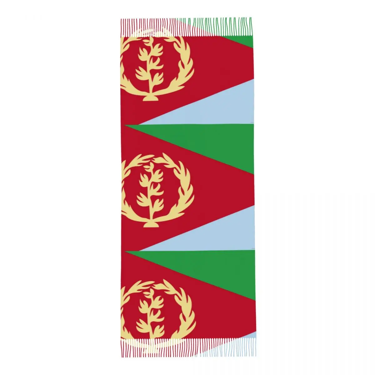 Eritrea Flag Proud Eritrean Shawls Wraps for Womens Warm Large Long Scarf Pashmina Tassel Scarves